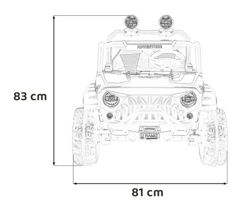 Pojazd Terenowy PASSION 4x4 Czerwony