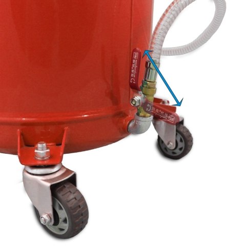 Przenośna mobilna Zlewarka do oleju Warsztatowa Regulowana ze zbiornikiem 80L