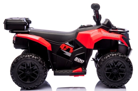 Quad J9 CZERWONY na akumulator dla dzieci, muzyka, światło