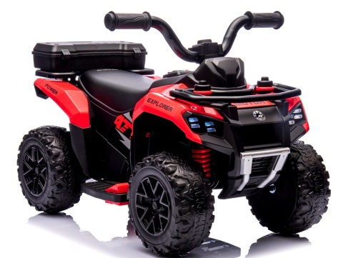 Quad J9 CZERWONY na akumulator dla dzieci, muzyka, światło