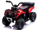 Quad J9 CZERWONY na akumulator dla dzieci, muzyka, światło