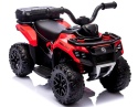 Quad J9 CZERWONY na akumulator dla dzieci, muzyka, światło