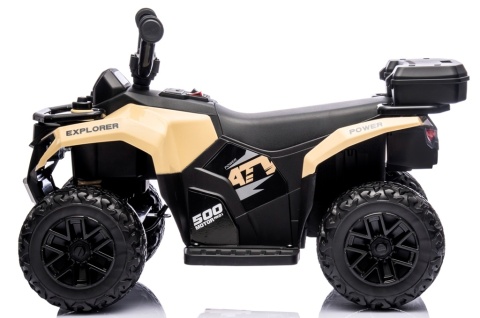 Quad J9 KHAKI BRĄZ-BEŻ na akumulator dla dzieci, muzyka, światło