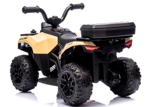 Quad J9 KHAKI BRĄZ-BEŻ na akumulator dla dzieci, muzyka, światło