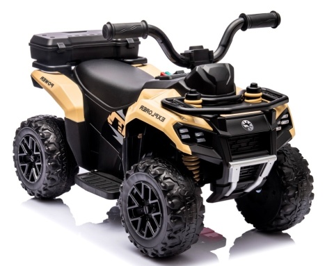 Quad J9 KHAKI BRĄZ-BEŻ na akumulator dla dzieci, muzyka, światło