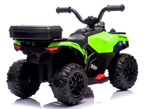 Quad J9 ZIELONY na akumulator dla dzieci, muzyka, światło