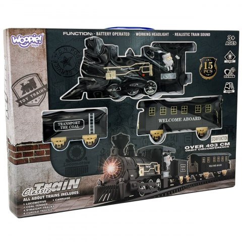 WOOPIE Pociąg Lokomotywa Zestaw XXL Tor 403 cm