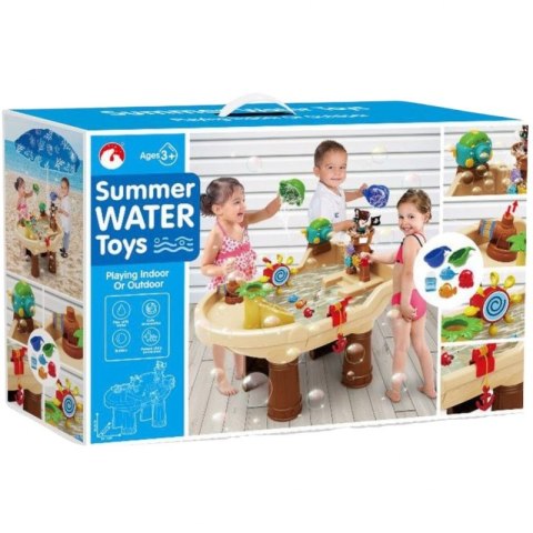 WOOPIE Stolik Wodny Piracka Łódź Armatka Wodna Bąbelki Parasol