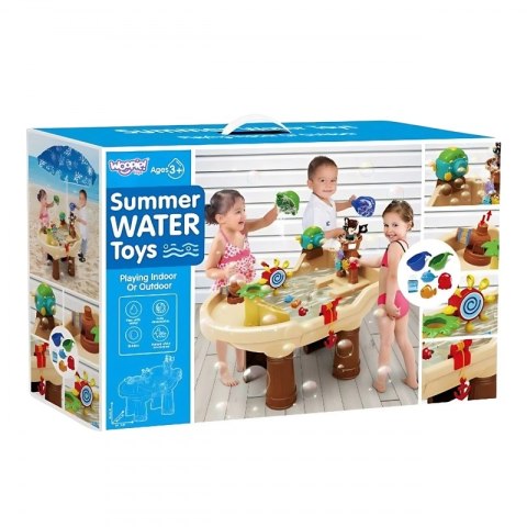 WOOPIE Stolik Wodny Piracka Łódź Armatka Wodna Bąbelki