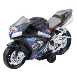 Motor Wyścigowy Ścigacz Napęd Światła Dźwięki Czarno-Niebieski