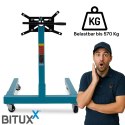 Stojak do Montażu Silnika / skrzyni 570kg Uchwyt na silnik Mobilny na kołach Obrotowy