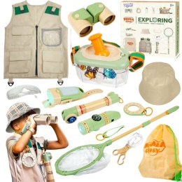 WOOPIE Zestaw Małego Odkrywcy Lornetka Kompas Siatka Na Owady Motyle Latarka