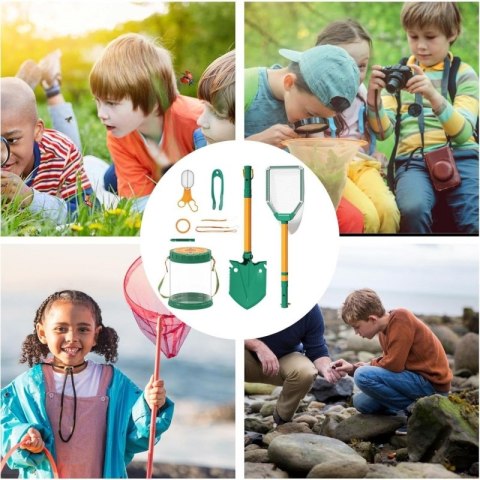 WOOPIE Zestaw Małego Odkrywcy Natury Siatka na Owazdy Motyle Pojemnik na Ryby