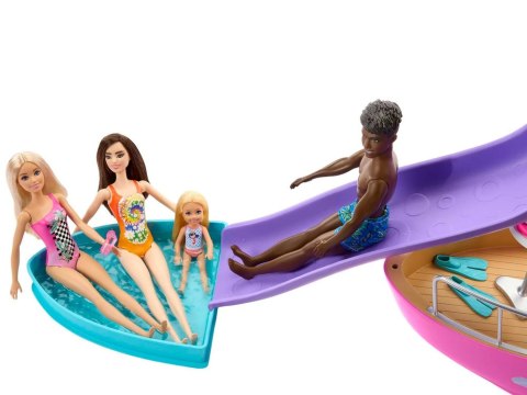 Mattel Barbie Motorówka dla lalek z TRANSFORMACJA WNĘTRZ + akcesoria ZA6042