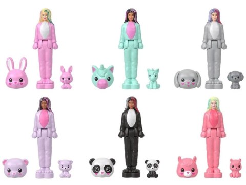 Mattel Mini Barbie Land Cutie Reveal Lalka niespodzianka w kostiumie ZA6040