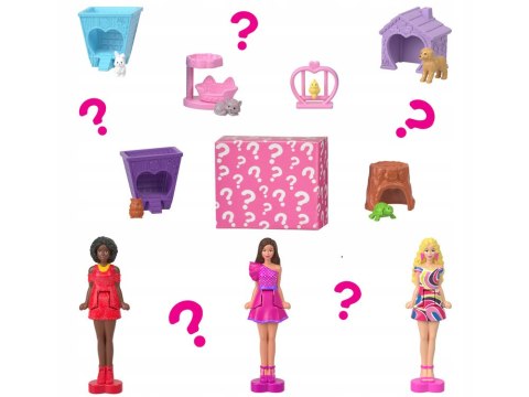 Mattel Mini Barbie Land Domek dla lalek + lalka i pupil + akcesoria ZA6039