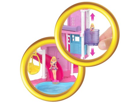 Mattel Mini Barbie Land Domek dla lalek + lalka i pupil + akcesoria ZA6039