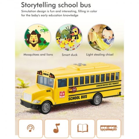 WOOPIE Autobus Szkolny Interaktywny Elektryczny 1:20