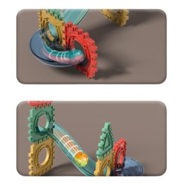 WOOPIE Klocki Magnetyczne Konstrukcyjne 3D Zestaw Edukacyjny Tor Kulkowy 68el.
