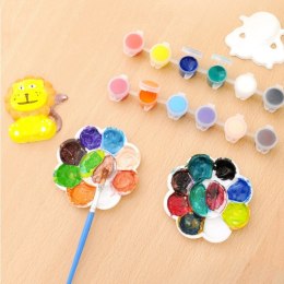 WOOPIE Zestaw Kreatywny z Farbami DIY Zrób Odlewy Gipsowe Figurki i Pomaluj - Zestaw Zwierzątka