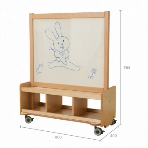 Dwustronna Tablica Kredowa i Magnetyczna Do Pisania Masterkidz