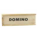 Gra Logiczna Rodzinna Domino 32 Płytki Drewniane Czarne