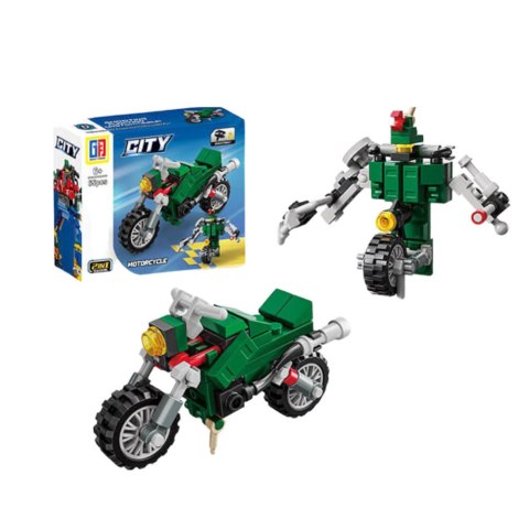 Klocki Konstrukcyjne 2w1 Pojazd Robot Mini Zestaw 42-65 el. Mix