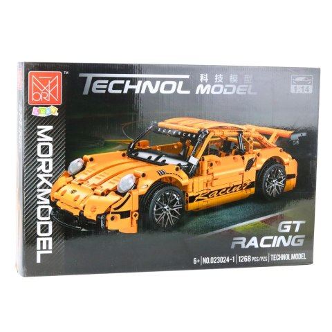 Klocki Konstrukcyjne Samochód GT Racing Pomarańczowy 1:14 1268 el.