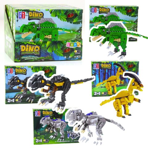 Klocki Konstrukcyjne Zestaw Dinozaur Robot 2w1 153-179 el. Mix