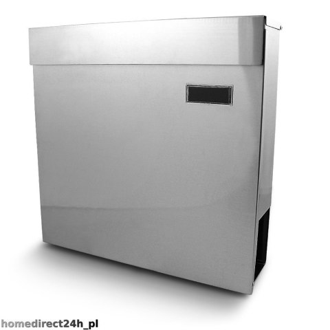 Metalowa Skrzynka na listy pocztowa na prase gazety pocztę Srebrna