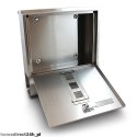 NAŚCIENNA SKRZYNKA POCZTOWA NA LISTY ZE STALI INOX Z GAZETNIKIEM