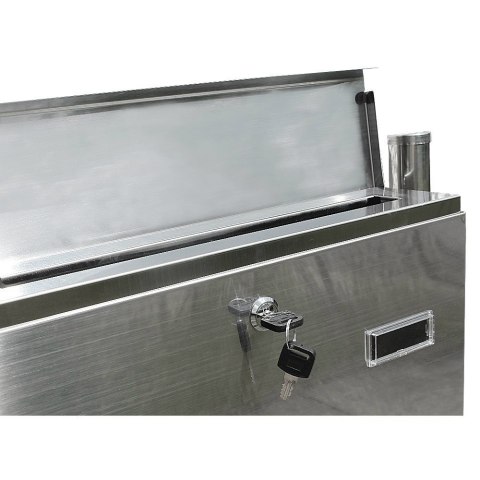 NOWOCZESNA SKRZYNKA POCZTOWA NA LISTY WOLNOSTOJĄCA STAL INOX