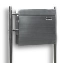 NOWOCZESNA SKRZYNKA POCZTOWA NA LISTY WOLNOSTOJĄCA STAL INOX