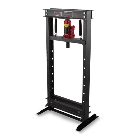 Prasa hydrauliczna warsztatowa nacisk 12 ton czarna łatwy montaż