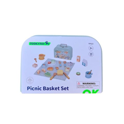 TOOKY TOY Zestaw Piknikowy Owoce do Krojenia Zestaw Śniadaniow
