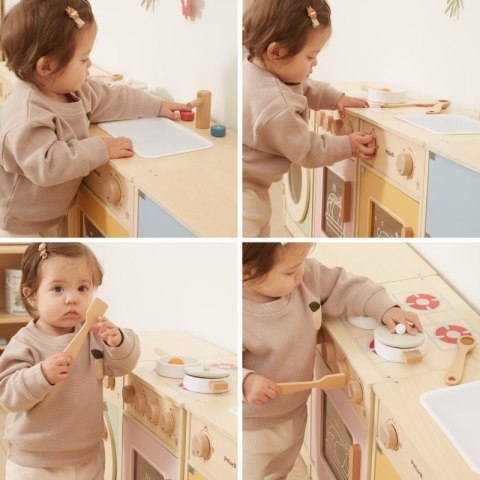 VIGA PolarB Drewniany Zestaw Kuchenny XL Pralka Kuchenka Zmywarka