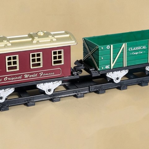 WOOPIE Klasyczny Pociąg Parowy Lokomotywa Tor XXL