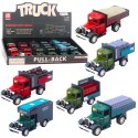 Ciężarówka Klasyczna Metalowa Napęd Pull Back Światła Dźwięki