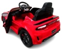 DODGE SRT CZERWONY Autko na akumulator EVA Skóra pilot