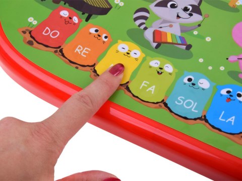 Edukacyjne interaktywne organki ze zwierzątkami odgłosy melodie ZA5955