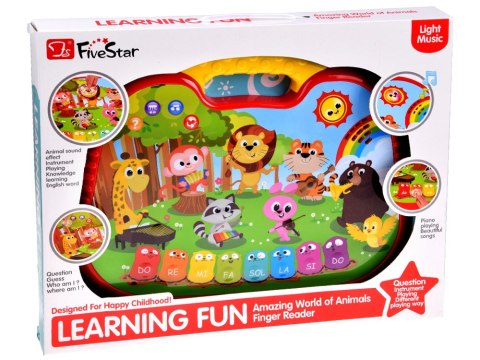 Edukacyjne interaktywne organki ze zwierzątkami odgłosy melodie ZA5955