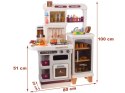 Interaktywna beżowa kuchnia dla dzieci + efekty: światło dźwięk para ZA5766
