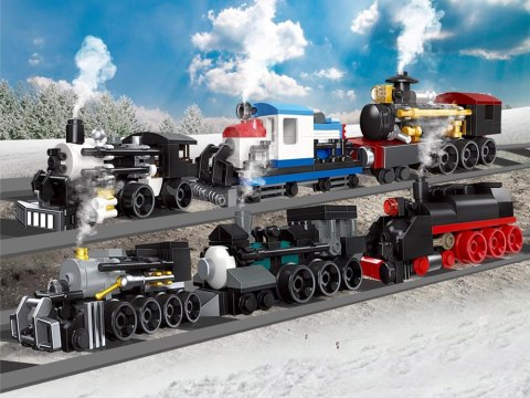 Klocki konstrukcyjne MINITRAIN - różne modele z serii: mini pociąg ZA5759