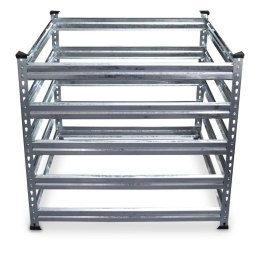 Kompostownik metalowy 90x90 cm - trwały stalowy pojemnik na kompost