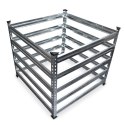 Kompostownik metalowy 90x90 cm - trwały stalowy pojemnik na kompost
