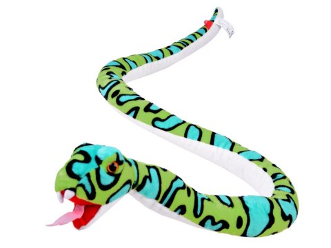 Maskotka duży pluszowy Wąż zielony boa 142cm 13379
