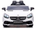 Mercedes SLC 300 BIAŁY Autko na akumulator Piankowe Koła Eva, miękki fotelik, Pilot