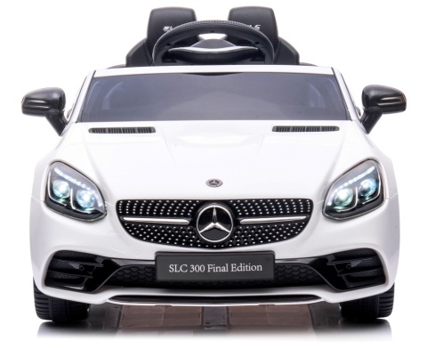 Mercedes SLC 300 BIAŁY Autko na akumulator Piankowe Koła Eva, miękki fotelik, Pilot