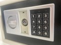 Sejf domowy biurowy na zamek elektroniczny hotelowy kasa 2 klucze w zestawie