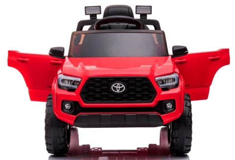 Toyota Tacoma CZERWONY Autko na akumulator miękki fotelik pilot